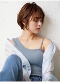ひし形ショートボブ◎ショートヘア前髪あり◎20代30代40代