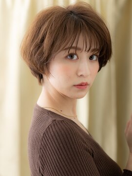 カバーヘア ブリス 上尾西口店(COVER HAIR bliss) シースルーブリーチなしマッシュショートボブ30代40代323Z上尾
