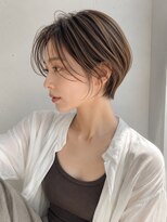 ノア(NOA)&nbsp;【NOA】コンパクトショートシースルーバンググレージュベージュ