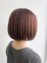 ゴットイズム(GOTTO ISM)&nbsp;丸みボブ｜切りっぱなしボブ×ブラウンカラー