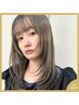 【ブリーチなしで透明感】カット+ブリーチなしWカラー+5ステップ髪質改善TR