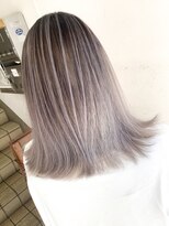 ヘアーメイク トレコローリ(hair make trecolori) 【trecolori 津田沼】バレイヤージュシルバーベージュ