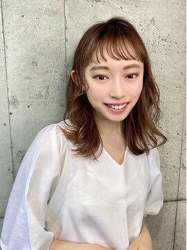 ユアーズヘア 神楽坂店(youres hair) 大人女子♪エアリーミディアムヘア　ナチュラルウェーブ