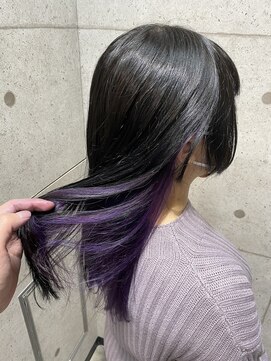ヘアサロン ドットプラス 町田店(dot. plus) ミディアム×インナーカラー ムラサキ
