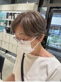 白髪ぼかし　ハイライト　カラー　髪質改善　白髪染め