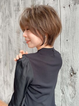 ロンド エスポワール 錦糸町(Lond espoir) 前髪ピンクベージュマチルダボブ【錦糸町/ショート】