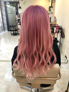 フェイブ(Fave) ピンクカラー×シールエクステ80枚