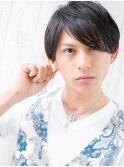 ビジネスシーンでも好感度大!ネイビーブラックショートj名護大東