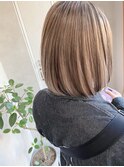 【デザインカラー】ホワイトベージュ アンブレラカラー
