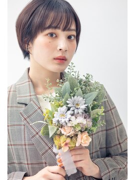 ブリング バイ スノードロップ 吉祥寺(BRING by Snowdrop) デザインカラー/レイヤーカット/ウェットヘア/オリーブベージュ