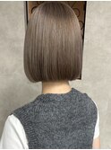 ミルクティーベージュカラー　ハイトーン/ボブ/ブリーチ/韓国