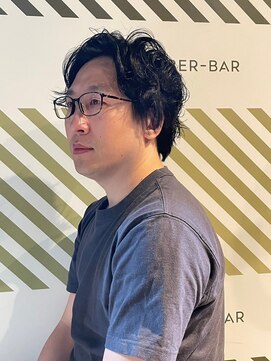 バーバーバー アカバネ(BARBER-BAR AKABANE) 働く男のボリュームダウンにポイントパーマ#3