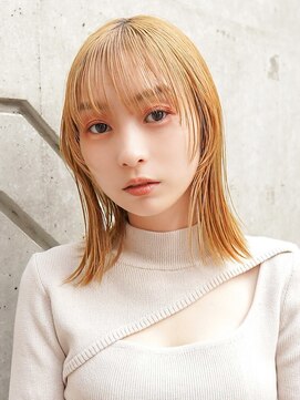 ラフィスヘアー プアナ 小田原店(La fith hair puana) 【La fith】ブロンドベージュ×くびれミディアム