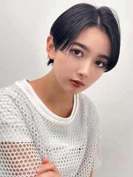 オーバーヘアー 高槻店(over hair) 【over hair】ハンサムショート×美シルエット×センターパート