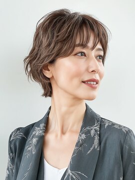 マリブ Malibu 【エアリーミディアム】ラフウェーブ＆シナモンベージュ