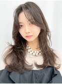 くびレイヤーレイヤーロングフレンチカジュアル美髪_F30022