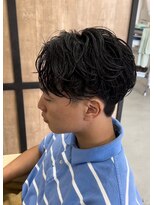 エッジ(EDGE)&nbsp;大分メンズ刈り上げマッシュシャドウパーマスタイル