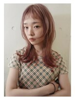 レコ 渋谷(LECO)&nbsp;ベビーピンクロングレイヤーカット