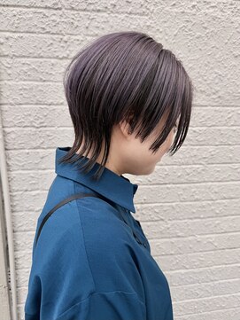 モリオ フロム ロンドン 成増店 【morio成増 セリザワ】ショートウルフ ラベンダーグレージュ