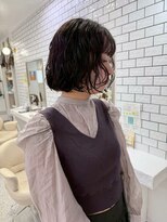 ロマーリ(LOMARLIE)&nbsp;髪質改善ニュアンス切りっぱなしボブ20代30代40代顔周りカット