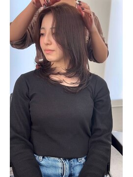 海外レイヤー×モカブラウン