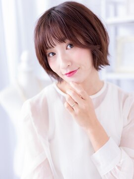 モッズヘア 越谷(mod's hair) ミルクティーピンクくせ毛風小顔マレットヘアb越谷20代30代40代