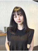 顔周りレイヤー×ナチュラルヘア