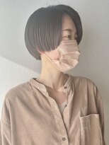 グーム(goom.) 30代40代ブラウン丸みショート×髪質改善トリートメント