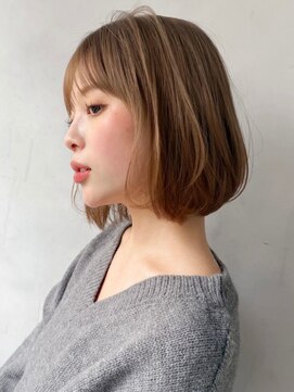 キリ 表参道(kyli) うるツヤシースルーバング前髪薄めバングレイヤーカット艶感