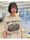 ショート×シースルーバング6.30ニュアンスウルフ