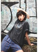 ボブルフ×ショコラベージュ　2022春　武蔵新城美容院エゴ　丸山