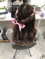 ヘアセットアンドメイク マカリィ 渋谷駅前店(Makalii) リボン編み込み