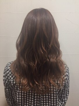 グルグル 妙典店(GULGUL) インナーグレージュ ピンクベージュ ウェーブ×ロング　妙典