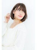 輪郭カバー小顔見せ黒髪ワンカール大人ボブZ川口10代20代30代