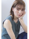 小顔前髪×ココアブラウン×大人かわいい×フリンジウェーブ 