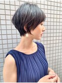 大人マッシュショート チョコレート　大人ガーリー　プリカール