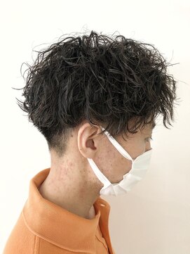 ヘッズ 本八幡店(HEADS) メンズショート　マッシュ　センターパート　メンズパーマ