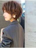 ゆとりのあるナチュラルマッシュショート 野村恵子