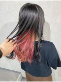 #pink#coral#インナー#髪質改善