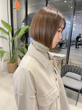 サンド 大阪梅田(sand) @hegi_sand[大阪梅田駅/ココアベージュ/黒髪］