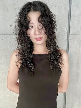 レコ 渋谷(LECO) 黒髪カーリーヘア