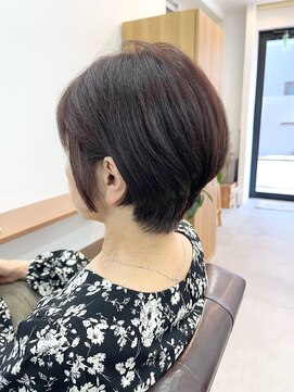 ランプ(Lamp) 【白髪染め可】ボブショート ビフォアー&アフター/白髪ぼかし