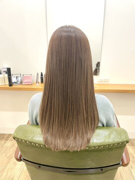 グリーンルームセカンド 結城店(GREEN ROOM. 2nd) シフォンベージュ/髪質改善/縮毛矯正/結城/ナチュラルレイヤー