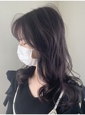 レイヤーカット×ラベンダーグレージュ×髪質改善カラー