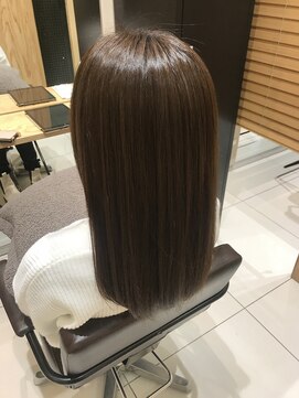 アニュー 北浦和店(ANEW) 《髪質改善》サラサラ感×透明感 セミロング