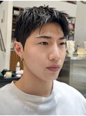 韓国アイビーリーグカットベリーショートダウンパーマ