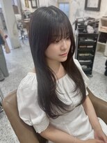 サンバイセライロ 千葉(SAN. by celilo)&nbsp;ロングレイヤー/顔周りカット【momoka】