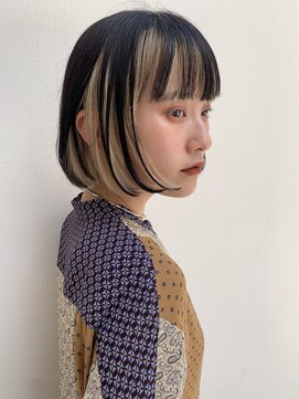 ゲーム 原宿店(GAME) インナーカラー×ボブヘア