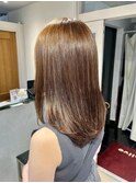 ブリーチなしWカラー　マロンベージュ　横浜
