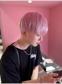 メンズハイトーンカラー／ホワイトピンク